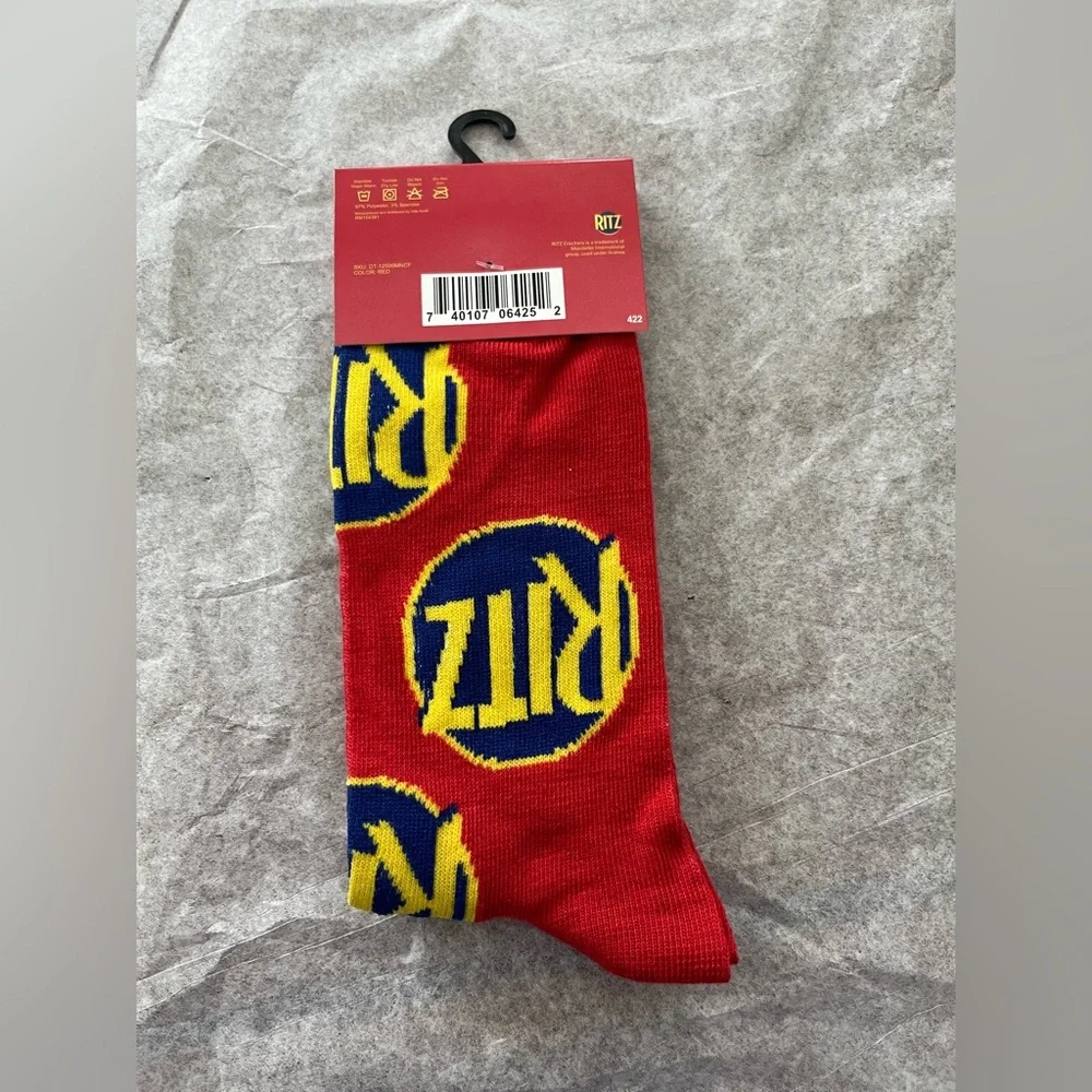Ritz Crackers Socks Fits Men’s Size 6-12